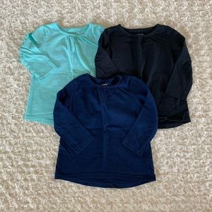 Bundle of 3 Carter’s LS shirts